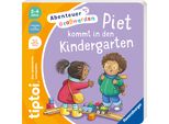 Kinderbuch RAVENSBURGER tiptoi Abenteuer Großwerden - Piet kommt in den Kindergarten, bunt, B:22,5cm H:22,5cm, Bücher, Kinderbuch, Made in Europe