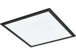 Eglo Deckenleuchte "Salobrena 1 Einbaulampe, Deckenlampe, Weiß Und Schwarz, Aufbaulampe", Schwarz, 1, H: 5Cm, 1 Stk., Leuchten, Deckenlampe, Deckenleuchte, Aufbauleuchte FüR BüRo, Flurlampe 45X45 Cm, Deckenleuchte