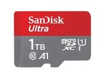 SANDISK Speicherkarte microSDXC Ultra 1TB, grau, 1000 GB, Speicherkarten