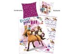Kinderbettwäsche Spirit, bunt, B/L: 135cm x 200cm, 1 Stk., 1 Stk., Renforcé, B/L: 80cm x 80cm, 2 Stk., Renforcé, Obermaterial: 100% Baumwolle, Bettwäsche, Kinderbettwäsche, mit tollem Motiv