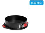 Springform Woll "Woll Let's Bake Kuchenform, Backform, Rund", Schwarz, T:7Cm Ø:26Cm, Aluminium, KüChenformen, Mit Antihaftversiegelung Und Integrierten Silikongriffen, Pfas-Frei
