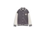 Tom Tailor Jungen Oversize Sweatjacke Mit Bomberkragen, Grau, Uni, Gr. 104/110