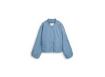 Tom Tailor Denim Damen Bomberjacke Aus Wasserabweisendem Material, Blau, Uni, Gr. Xxl