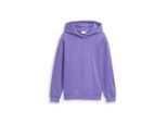 Tom Tailor MäDchen Oversize Hoodie Sweatshirt Mit RüCkenprint, Lila, Uni, Gr. 164