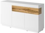 Sideboard Otto Home "Silke", Weiß (Weiß Hochglanz, Votaneichefarben), B:150Cm H:84,5Cm T:40Cm, Sideboards, Sideboard, Breite 150 Cm