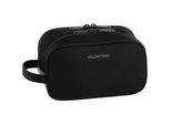 Kosmetiktasche VALENTINO BAGS SOFT COSMETIC CASE NERO, Damen, Gr. B/H/T: 23cm x 13cm x 11cm, schwarz (nero), Lederimitat, Taschen Kosmetiktasche, Kulturbeutel Beautycase Kosmetikbeutel