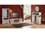 Highboard Otto Home, Weiß, B:120Cm H:130Cm T:35Cm, Sideboards, Highboard, Stauraumschrank Aus Massivem Kiefernholz, Breite 120 Cm