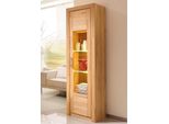 Vitrine Vogl MÖBelfabrik "Toronto", Beige (Kernbuche Teilmassiv), B:52Cm H:191Cm T:42Cm, SchräNke, Vitrine