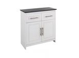 Schuhkommode Otto Home "Lukas, Kommode, Mehrzweckkommode", Weiß, B:84Cm H:85Cm T:37Cm, Fsc-Zertifiziertes Massivholz, Sideboards, Schuhkommode, Aus Massiver Kiefer, Dekorative FräSungen, Breite 84 Cm