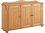 Sideboard Otto Home "Adele", Beige (Gelaugt, GeöLt), B:130Cm H:90,7Cm T:39,5Cm, Sideboards, Sideboard, Kommode, 3-TüRig, Breite 130 Cm, Aus Massiver Kiefer, Fsc