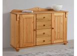 Kommode Otto Home "Sideboard, Anrichte, Mit 3 Schubladen, 2 TüRen", Natur, B:130Cm H:91Cm T:40Cm, Fsc-Zertifiziertes Massivholz, Sideboards, Kommode, Aus Massiver Kiefer, Breite 130 Cm