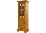 Vitrine Otto Home "Milan", Beige (Natur), B:72Cm H:199Cm T:47Cm, Massivholz, SchräNke, Vitrine, HöHe 199 Cm, Massivholz, Fsc-Zertifiziert