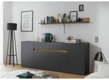 Sideboard Home Affaire "City/Giron, Moderner Schrank, Kommode, Stauraumschrank", Grau (Anthrazit), B:223,5Cm H:84Cm T:40Cm, Sideboards, Sideboard, Zeitlos, Modern, Ausreichend Stauraum, Vielseitig Einsetzbar