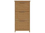 Schuhkipper Otto Home "Lukas, Schuhkommode, Schmal, Schuhregal, Schuhorganizer", Beige (Natur), B:60Cm H:119Cm T:19Cm, Fsc-Zertifiziertes Massivholz, Sideboards, Aus Massiver Kiefer, Dekorative FräSungen, Breite 60 Cm