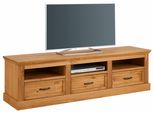 Lowboard Otto Home "Selma", Beige (Natur Gebeizt, Gewachst), B:170Cm H:50Cm T:50Cm, Sideboards, Lowboard, Tv-Kommode, Breite 170 Cm, 3 SchubkäSten
