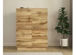 Highboard Otto Home "Angers", Wotan Eiche, B:90Cm H:120Cm T:38Cm, Holzwerkstoff, Mdf, Sideboards, Highboard, Kommode, Midischrank Mit Push-To-Open, 2 EinlegeböDen, Breite 90 Cm