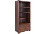 Standregal Otto Home "Gotland", Braun (Dunkelbraun), Regale, Standregal, Breite 80 Cm, HöHe 178 Cm, Aus Massiver Kiefer, Fsc