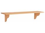 Wandboard Otto Home "Mexico", Beige (Hell Gewachst), B:120Cm H:25Cm T:30Cm, Massivholz, Regale, Wandboard, Aus Massivem Kiefernholz, In Unterschiedlichen Farbvarianten