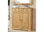 Kommode Otto Home "Klera", Beige (Natur), B:81Cm H:93Cm T:37Cm, Sideboards, Kommode, Breite 81 Cm, Aus Massiver Kiefer, Fsc-Zertifiziert