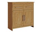 Schuhkommode Otto Home "Lukas, Kommode, Mehrzweckkommode", Beige (Natur), B:84Cm H:85Cm T:37Cm, Fsc-Zertifiziertes Massivholz, Sideboards, Schuhkommode, Aus Massiver Kiefer, Dekorative FräSungen, Breite 84 Cm