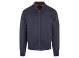 Anorak Urban Classics "Urban Classics Herren Basic Bomber Jacket", Herren, Gr. S, Navy, 100% Polyamid, Unifarben, Normal, Amerikanischer Ausschnitt, Jacken