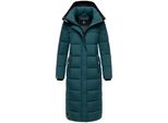 Steppmantel Navahoo "Isalie", Damen, Gr. L (40), Ocean, Oberstoff: 100% Polyester. Futter: 100% Polyester. Wattierung: 100% Polyester. ÄRmelfutter: 100% Polyester, Oversize Wadenlang, ÄRmel Ohne ÄRmelschlitz RippstrickbüNdchen Mit Innenliegendem Gummizug, MäNtel Steppmantel, Zeitloser Wintermantel Mit Abnehmbarer Kapuze