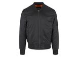 Anorak Urban Classics "Urban Classics Herren Basic Bomber Jacket", Herren, Gr. S, Schwarz, 100% Polyamid, Unifarben, Normal, Amerikanischer Ausschnitt, Jacken