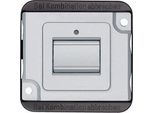 Wechseltaster-Einsatz Einpolig Mit Wippe, 10 Ampere, 250 Volt, Unterputz, Matt Aluminium, Retail
