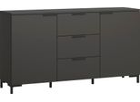 Kommode Home Affaire "Alternative", Grau (Kosmos Anthrazit), B:150,4Cm H:83,5Cm T:40Cm, Holzwerkstoff, Sideboards, Kommode, Breite 151 Cm