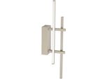 Eglo Wandleuchte "Trepiliano Wandlampe - Alu, Stahl - Led - 12W - IP20", Sandfarben, 1, H: 45,5Cm, 1 Stk., Leuchten, Wandstrahler, Wandspot, Wohnzimmer, Flur, L6 X H45,5 X AL15,5 Cm, Wandleuchte