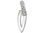 KettenanhäNger Jobo "AnhäNger SilberanhäNger 23 Mm", Silber 925, Weiß, SchmuckanhäNger, Damen, Silber 925 (Sterlingsilber), KettenanhäNger, 925 Silber Rhodiniert Mit 10 Zirkonia