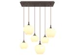 Globo Lighting HäNgeleuchte "Maxy", Kaffeefarben, H: 120Cm, 1 Stk., Leuchten, HäNgelampe/Pendelleuchte/Unterschiedliche GläSer, HäNgeleuchte
