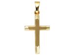 KreuzanhäNger Jobo "AnhäNger Kreuz Goldkreuz 20 Mm", Gelbgold 333, SchmuckanhäNger, Damen, Gelbgold 333, 333 Gold