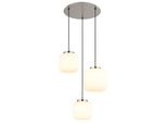 Globo Lighting HäNgeleuchte "Kladora", Nickel Matt, Ø 52,5Cm H: 130Cm, 1 Stk., Leuchten, HäNgelampe Esszimmer-Leuchte Esstischleuchte Wohnzimmer, HäNgeleuchte