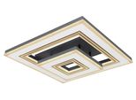 Globo Lighting LED Deckenleuchte "Jack", Gold (Weiß), 1 Stk., Leuchten, Deckenlampe/Quadratisch/Wohnzimmer/Schlafzimmer/Modern, LED Deckenleuchte