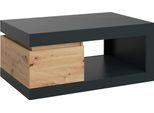 Couchtisch Home Affaire "Luci", Eichefarben Artisan, Kosmos Anthrazit, B:110Cm H:50,3Cm T:70Cm, Tische, Couchtisch, Breite 110 Cm
