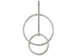 KettenanhäNger Jobo "AnhäNger SilberanhäNger 50 Mm", Silber 925, SchmuckanhäNger, Damen, Silber 925 (Sterlingsilber), KettenanhäNger, 925 Silber Rhodiniert Mit 21 Zirkonia