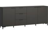 Kommode Home Affaire "Alternative", Kosmos Anthrazit, B:200,5Cm H:83,5Cm T:40Cm, Holzwerkstoff, Sideboards, Kommode, Breite 201 Cm