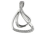 KettenanhäNger Jobo "AnhäNger SilberanhäNger 25 Mm", Silber 925, Weiß, SchmuckanhäNger, Damen, Silber 925 (Sterlingsilber), KettenanhäNger, 925 Silber Rhodiniert Mit 20 Zirkonia
