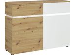 Sideboard Home Affaire "Luci", Eichefarben Artisan, Alpinweiß, B:120Cm H:90Cm T:40Cm, Holzwerkstoff, Sideboards, Sideboard, Breite 120 Cm