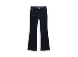 Tom Tailor Denim Damen Ttava Flared Jeans Mit Aufgesetzten Taschen, Blau, Uni, Gr. 29/32