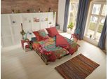 WendebettwäSche HIP "Novali", Bunt (Multi, Terrakotta), B/L: 155Cm X 220Cm, 1 Stk., 1 Stk., Satin, B/L: 80Cm X 80Cm, 2 Stk., Satin, Obermaterial: 100% Baumwolle, BettwäSche, WendebettwäSche, Mako-Satin, 135X200, ReißVerschluss, Wende, Mandala Blumen, Terrakotta