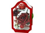 Kunstblume I.Ge.A., Rot, B:22Cm H:14Cm L:14Cm T:6Cm, Echtglas, Kunststoff, Polyester, Kunstpflanzen
