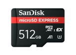 SANDISK Speicherkarte microSDXC Express funktioniert mit Nintendo Switch 2, schwarz, 512 GB, Speicherkarten