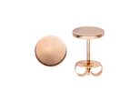 Paar Ohrstecker Jobo, Rosa (RoséGoldfarben), Ohrringe, Damen, 8Mm, Edelstahl, Studs Edelstahl RoséGoldfarben