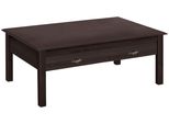 Couchtisch Otto Home "Laura", Braun (Dunkelbraun), B:110Cm H:42Cm T:70Cm, Tische, Couchtisch, 110/70 Cm, Mit Einer GroßEn Schublade