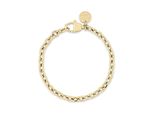 Edelstahlarmband Copenhagen Studios "Schmuck Geschenk Edelstahl Armkette Basic Chunky", Gelbgoldfarben, ArmbäNder, Damen, 21Cm, Edelstahl, Edelstahlarmband