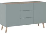 Sideboard Home Affaire "Scandi", Platin Grau, Jackson Hickory, B:119,8Cm H:71,8Cm T:41,8Cm, Holzwerkstoff, Sideboards, Sideboard, Breite 120 Cm