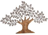 Wanddekoobjekt "Baum", Braun, B:117Cm H:70Cm T:3Cm, Massivholz, Metall, Hofmann Living And More, Wanddekoobjekte, Materialmix Aus Metall Und Holz