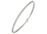 Silberarmband Jobo "Armband Fantasiearmband 19 Cm", Silber 925, ArmbäNder, Damen, 19Cm, Silber 925 (Sterlingsilber), Silberarmband, 925 Silber Rhodiniert